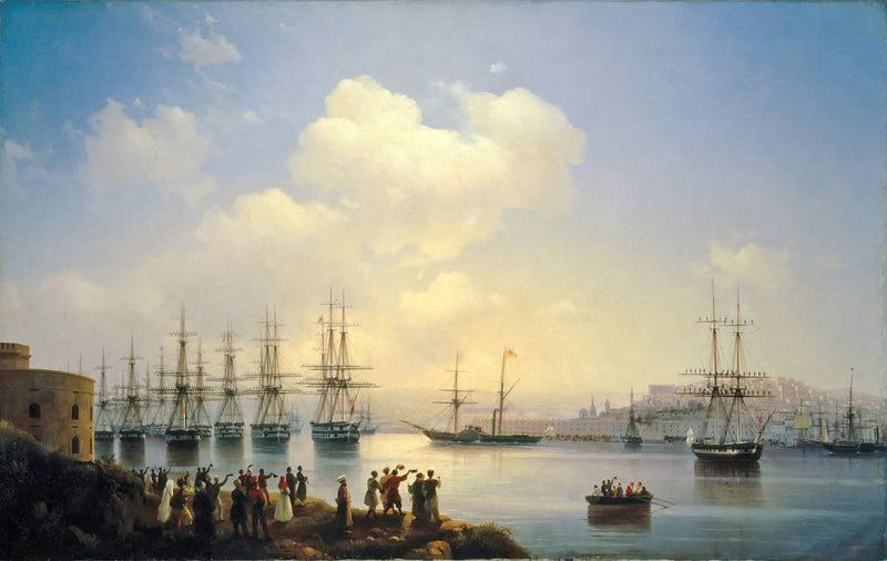 O esquadrão russo nas estradas de Sebastopol - Ivan Aivazovsky