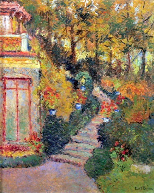 A escada em Lescure - Robert Antoine Pinchon