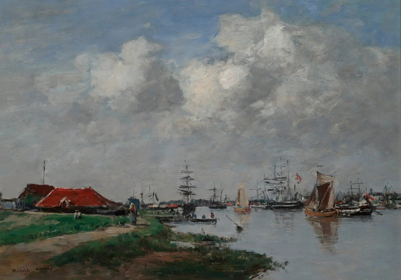 O Escalda em Antuérpia - Eugène Boudin