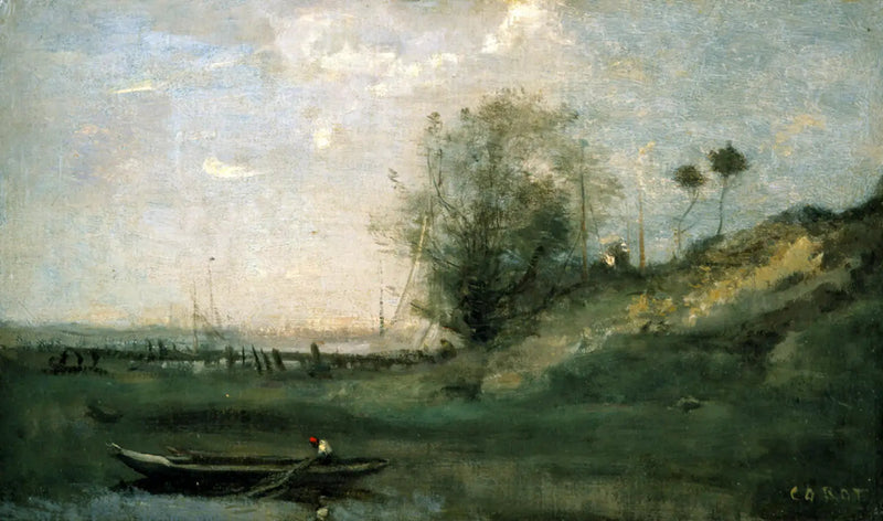 A Estacada Normanda - Jean-Baptiste Camille Corot