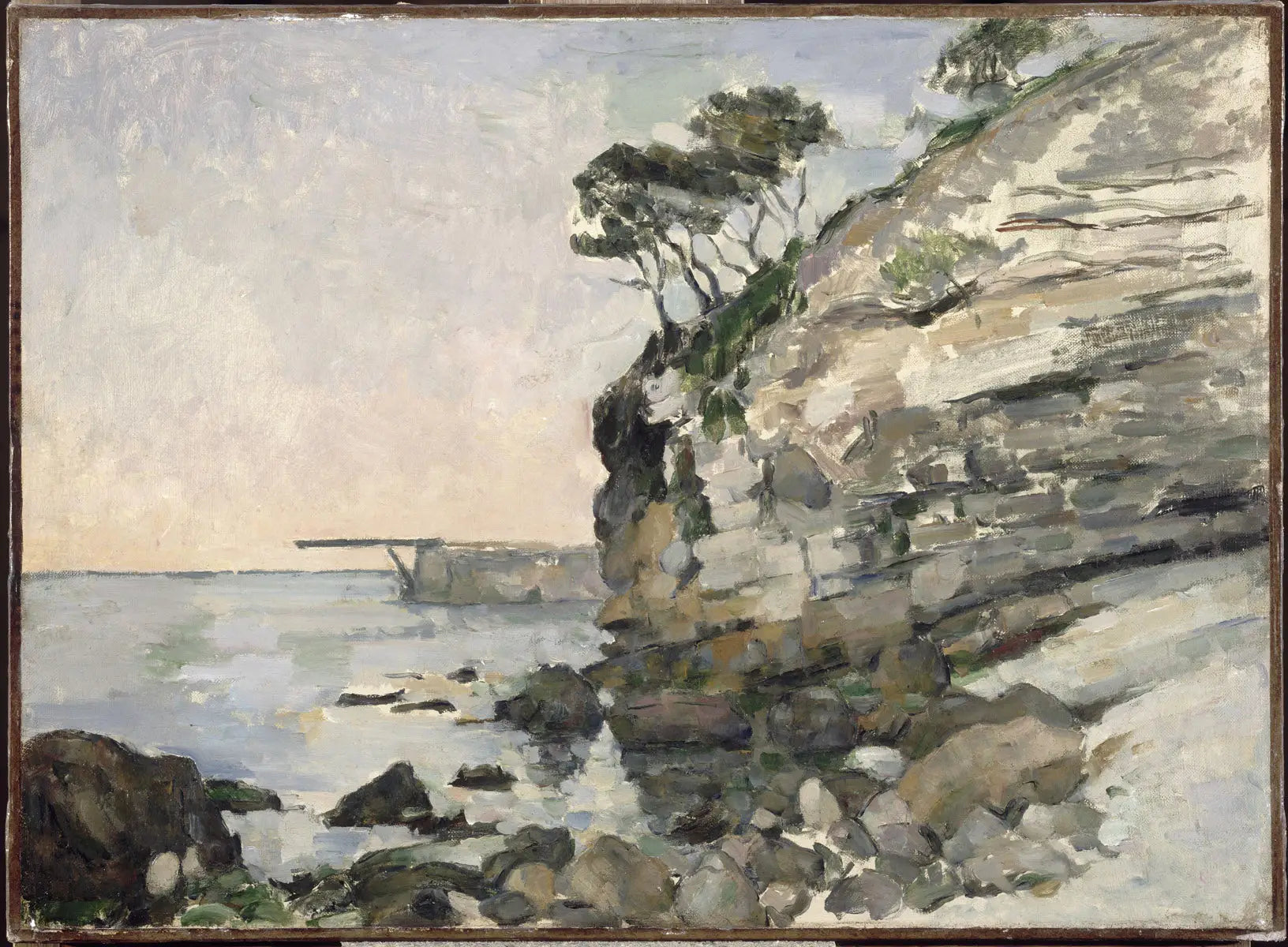 Reproduction du tableau « L'Estaque, effet du soir - Paul Cézanne » par Alpha Reproduction en peinture à l’huile