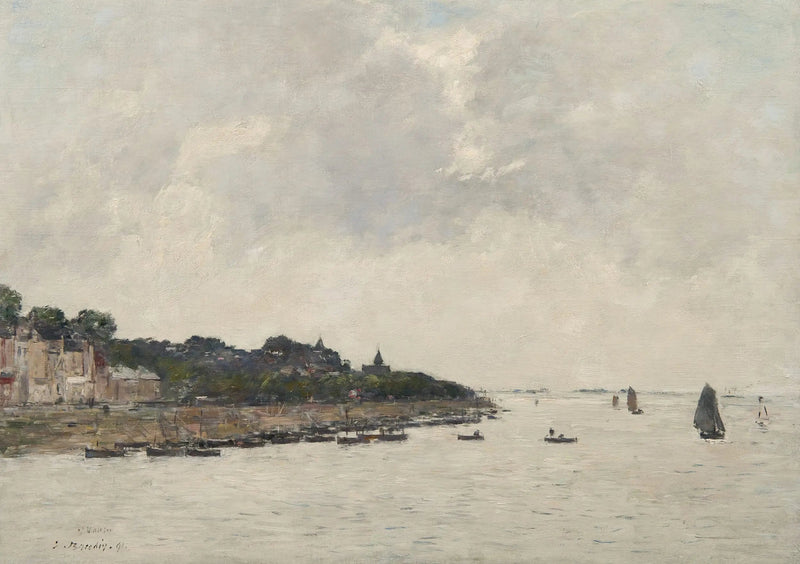 O estuário da Somme em Saint-Valéry-sur-Somme - Eugène Boudin