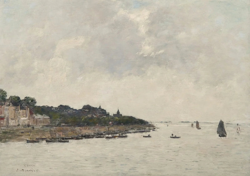 O estuário da Somme em Saint-Valéry-sur-Somme - Eugène Boudin