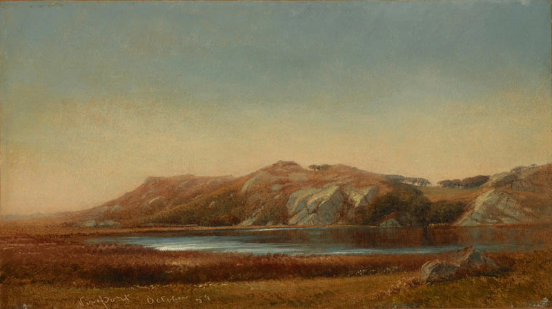 O lago Almy, Newport, Rhode Island - John Frederick Kensett