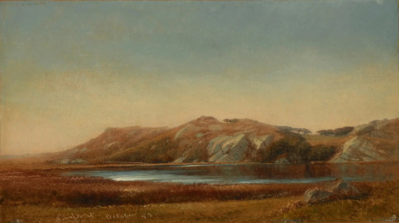 O lago Almy, Newport, Rhode Island - John Frederick Kensett
