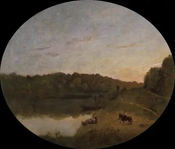 O lago de Ville-d'Avray - Jean-Baptiste Camille Corot