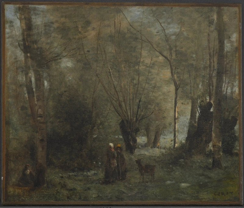 O lago - Jean-Baptiste Camille Corot
