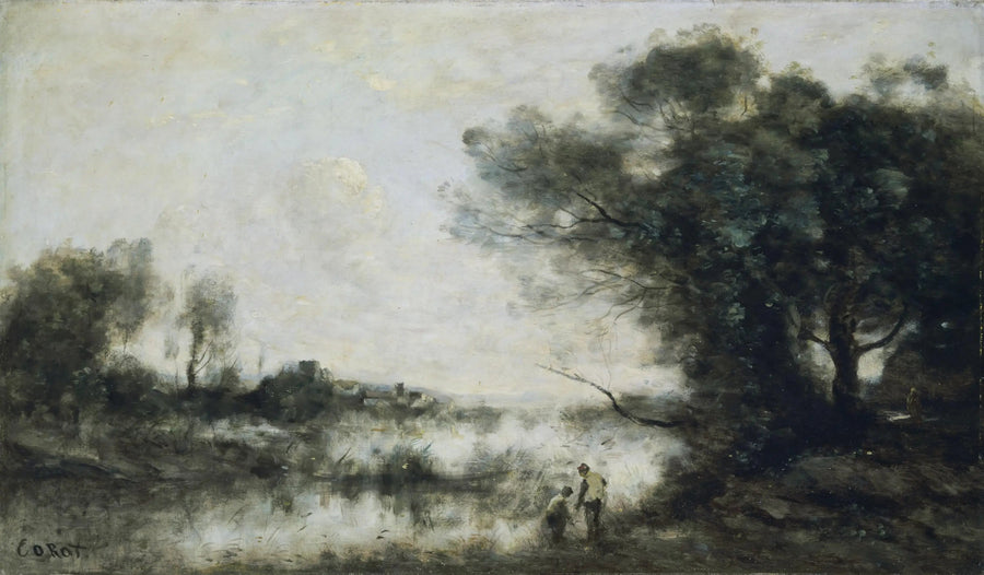 O lago - Jean-Baptiste Camille Corot