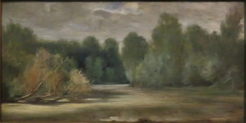 O lago, perto de Louroux - Eugène Delacroix