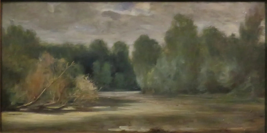 O lago, perto de Louroux - Eugène Delacroix