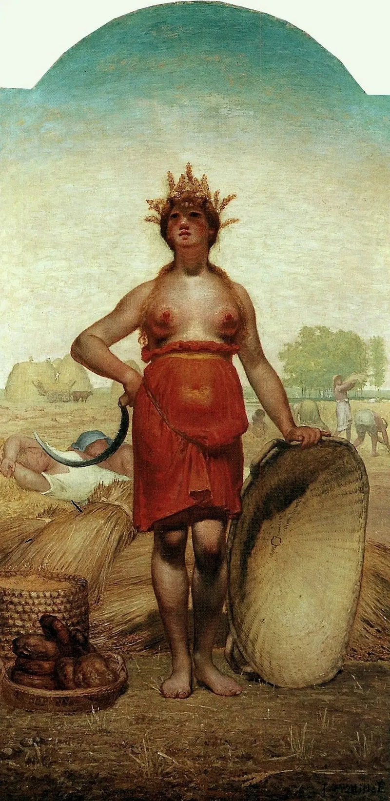 O Verão ou Ceres - Jean-François Millet