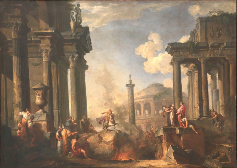 A explicação de Marcus Curtius - Giovanni Paolo Panini