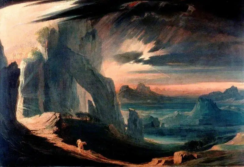 A expulsão de Adão e Eva do Paraíso - John Martin