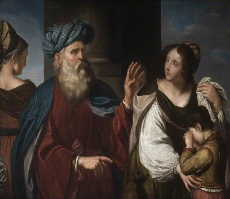 A expulsão de Agar e Ismael - Guercino