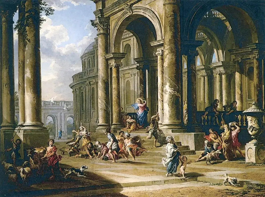 A expulsão dos cambistas do Templo - Giovanni Paolo Panini