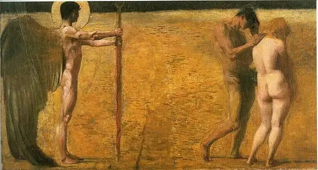 A Expulsão do Paraíso - Franz von Stuck