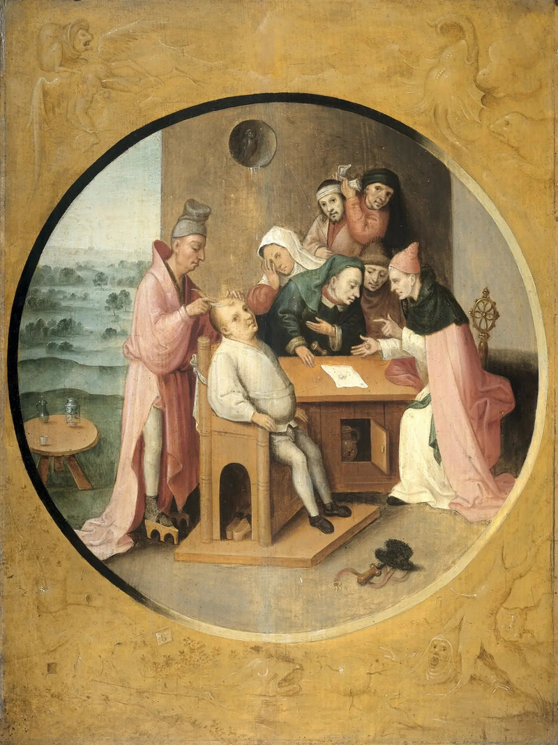 A extração da Pedra da Loucura - Hieronymus Bosch
