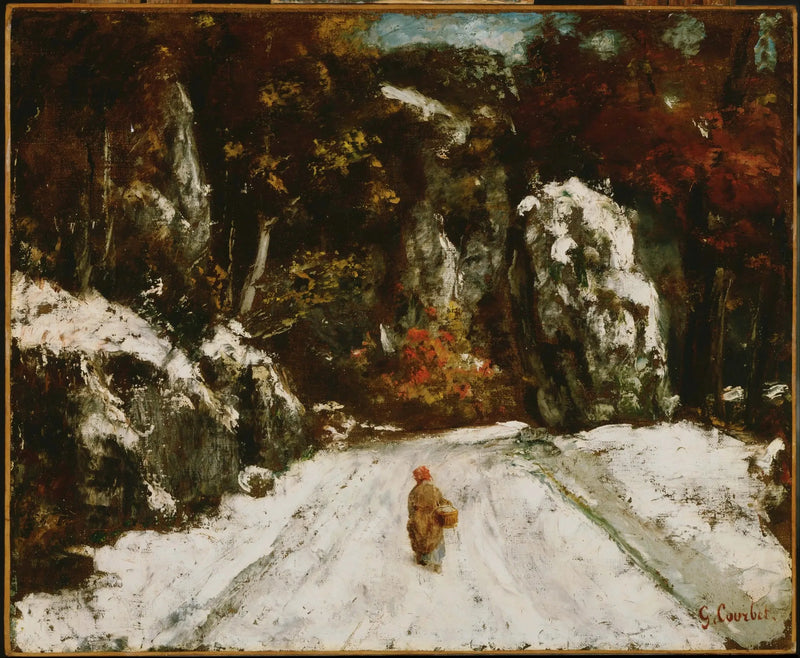 O inverno no Jura - Gustave Courbet
