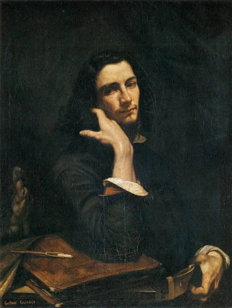 O Homem com Cinto de Couro. Retrato do artista - Gustave Courbet