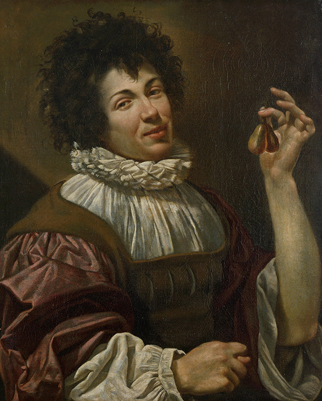 L'Homme à la figue - Simon Vouet image 1 copie peinte à la main à l’huile