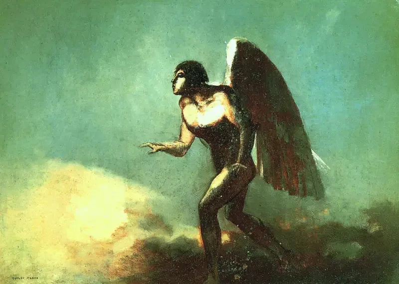 O Homem Alado - Odilon Redon
