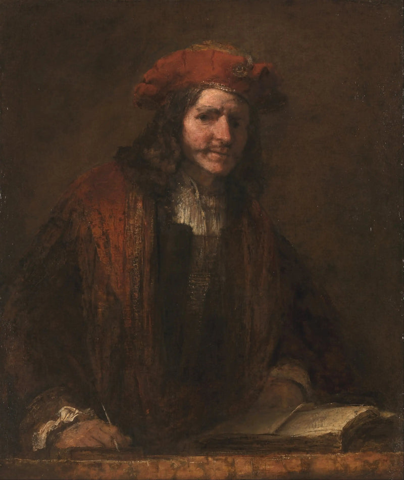 O homem com o gorro vermelho - Rembrandt
