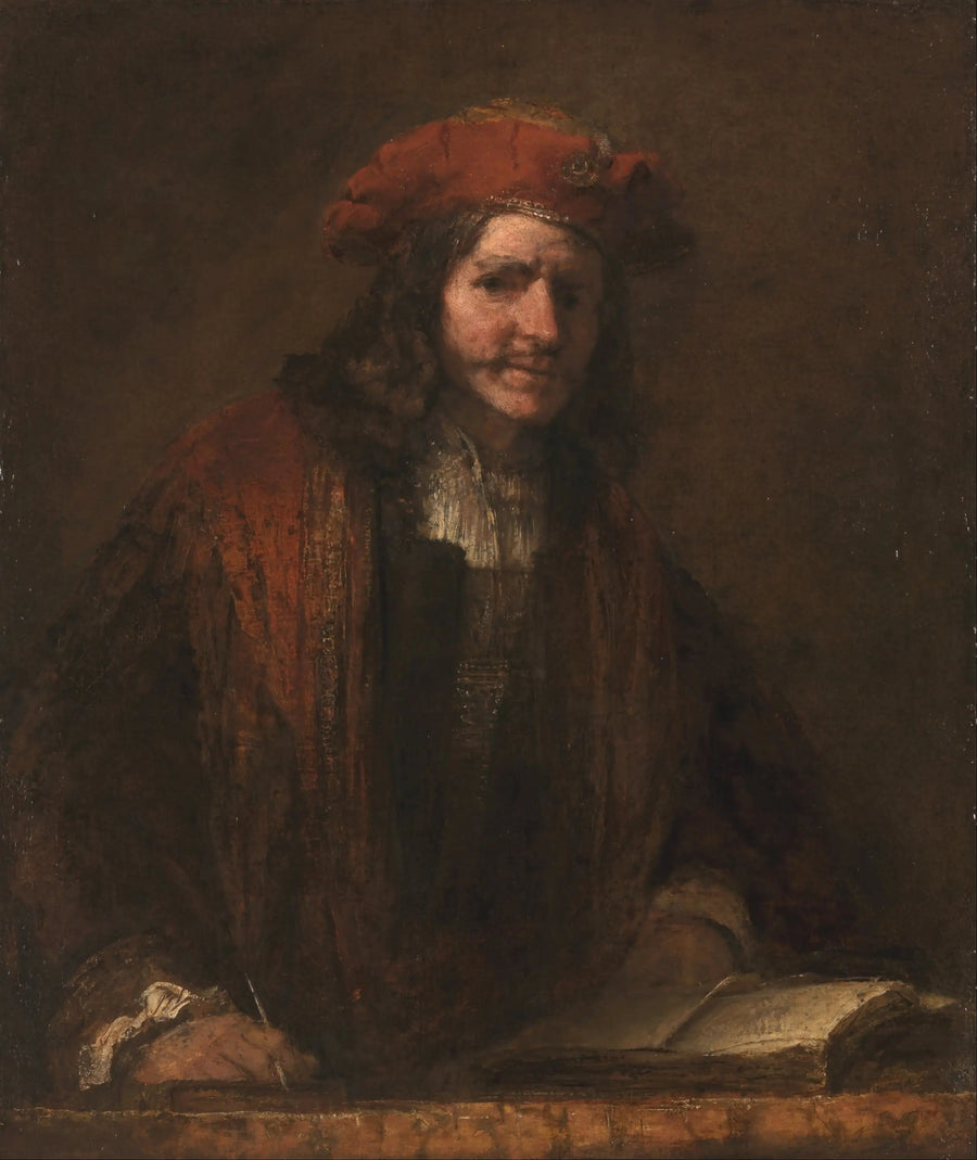 O homem com o gorro vermelho - Rembrandt