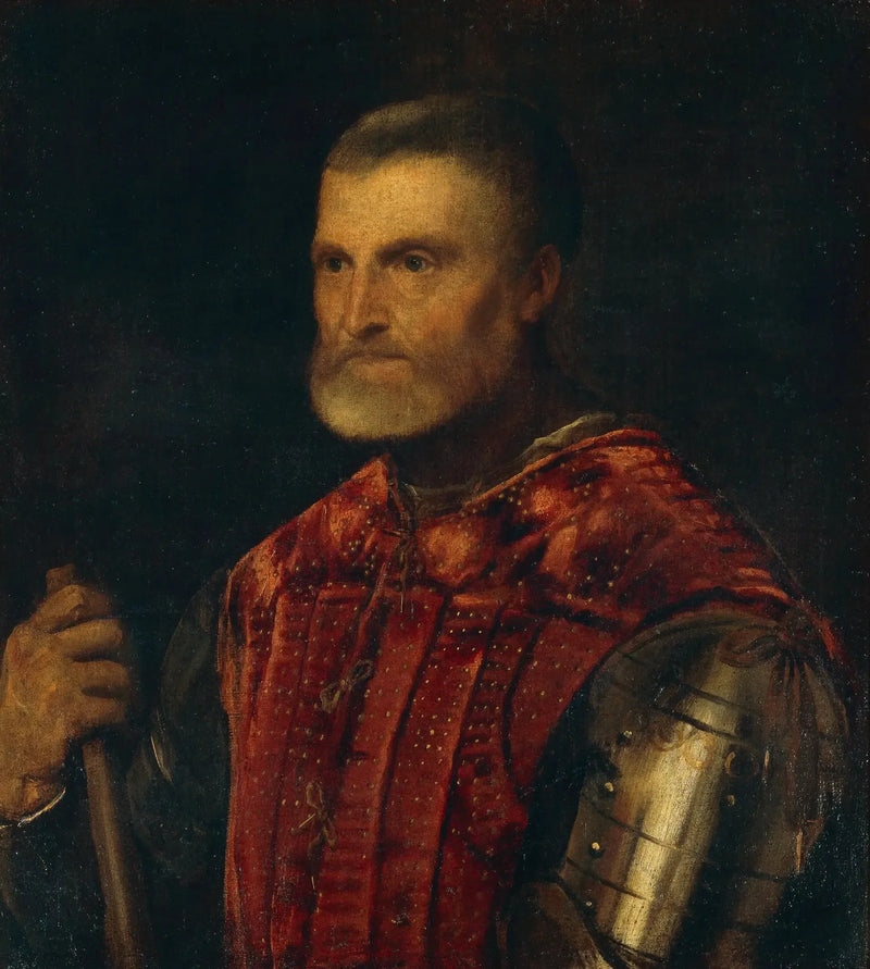 O homem de armadura - Titian
