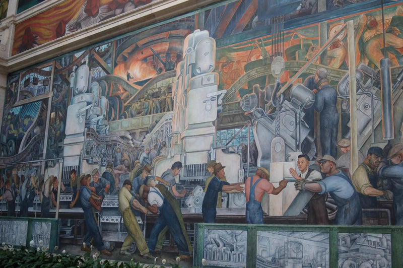 O homem e a máquina - Diego Rivera