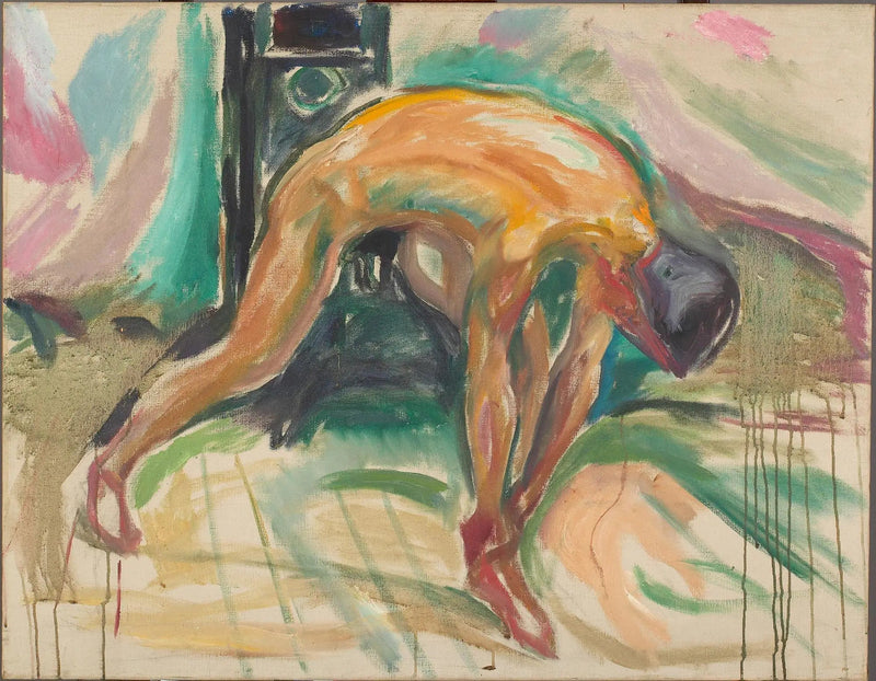 O homem não segura mais seu tornozelo - Edvard Munch
