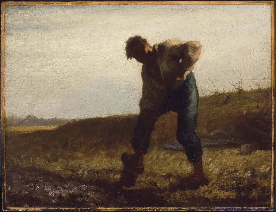 O homem revolve a terra - Jean-François Millet