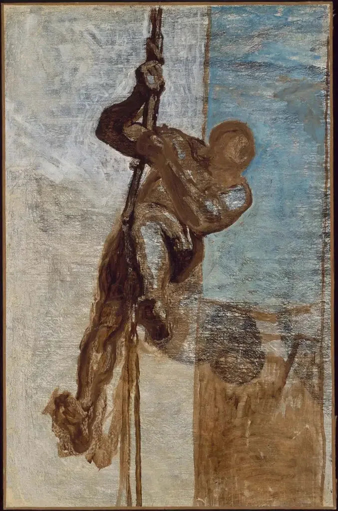 O homem na corda - Honoré Daumier