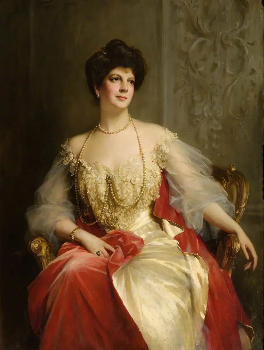 A Honrável Ethel Louise Forbes-Leith (1872–1930), Lady Forbes Leith - Luke Fildes