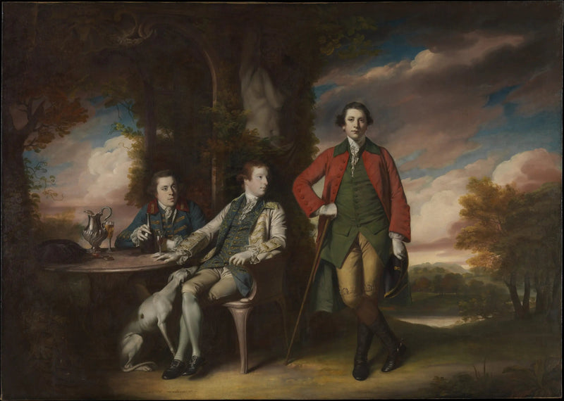 O honorável Henry Fane (1739–1802) com Inigo Jones e Charles Blair - Joshua Reynolds