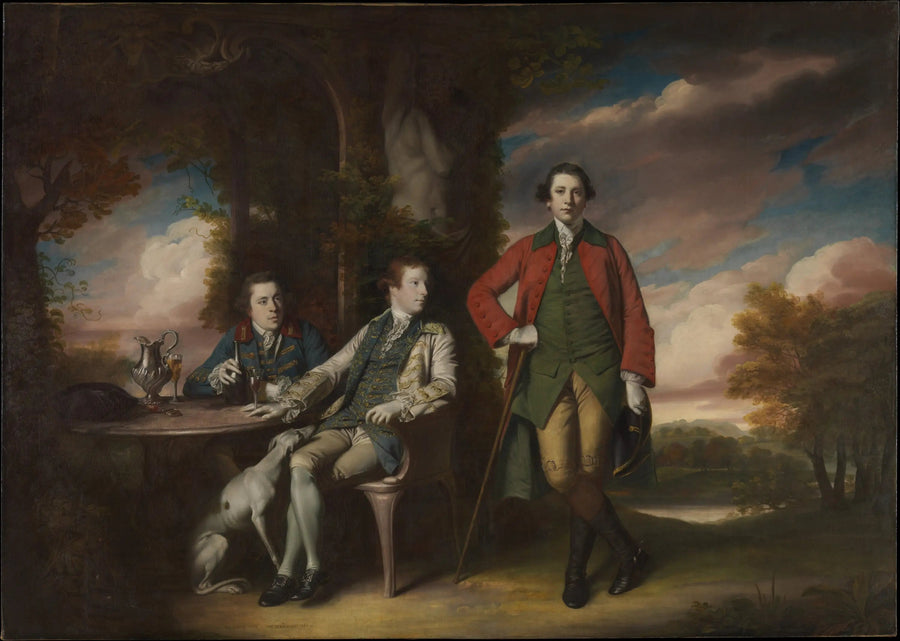 O honorável Henry Fane (1739–1802) com Inigo Jones e Charles Blair - Joshua Reynolds