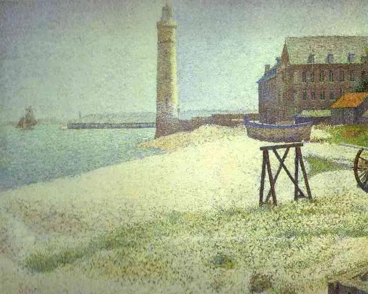 O Hospício e o Farol, Honfleur - Georges Seurat