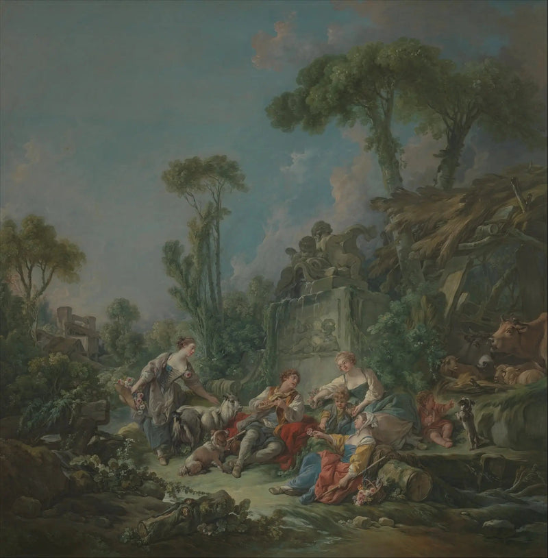 O idílio do pastor - François Boucher