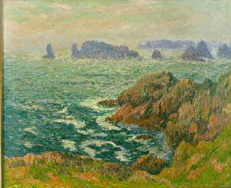 Ilha de Ouessant, a estrada Keller - Henry Moret