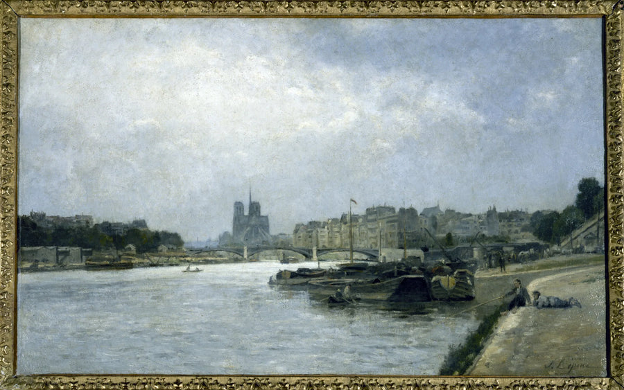 A Ilha da Cité e a Ilha Saint-Louis, vistas da ponte de Austerlitz - Stanislas Lépiné
