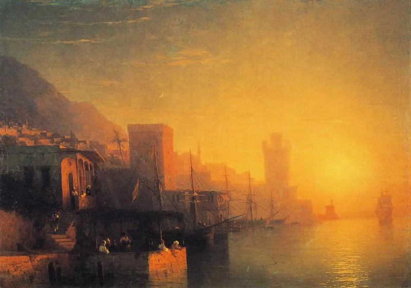 A Ilha de Rodes - Ivan Aïvazovski