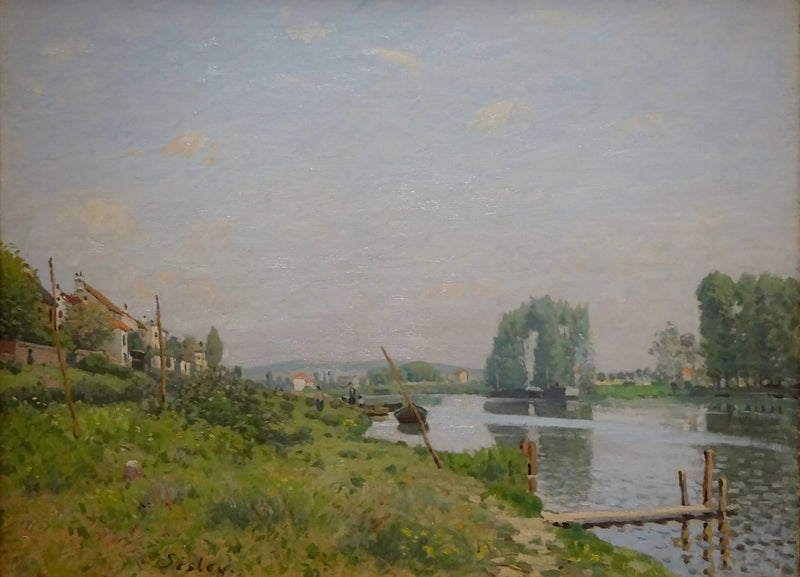 A Ilha Saint-Denis - Alfred Sisley