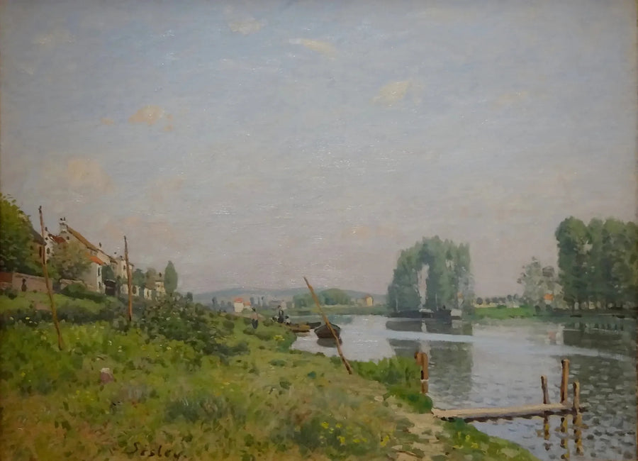 A Ilha Saint-Denis - Alfred Sisley