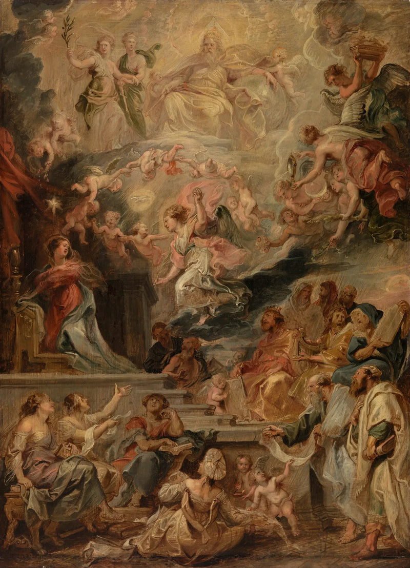 A Encarnação como cumprimento de todas as profecias - Peter Paul Rubens