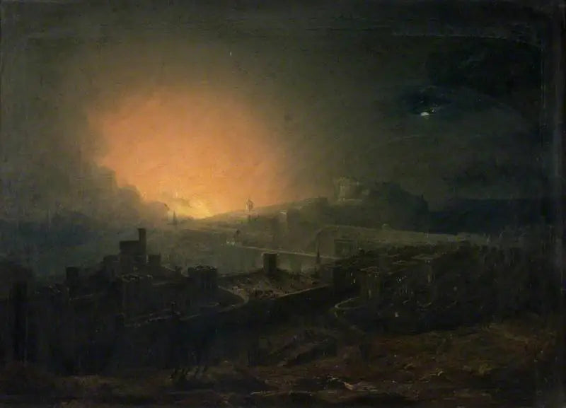 O incêndio de Edimburgo - John Martin
