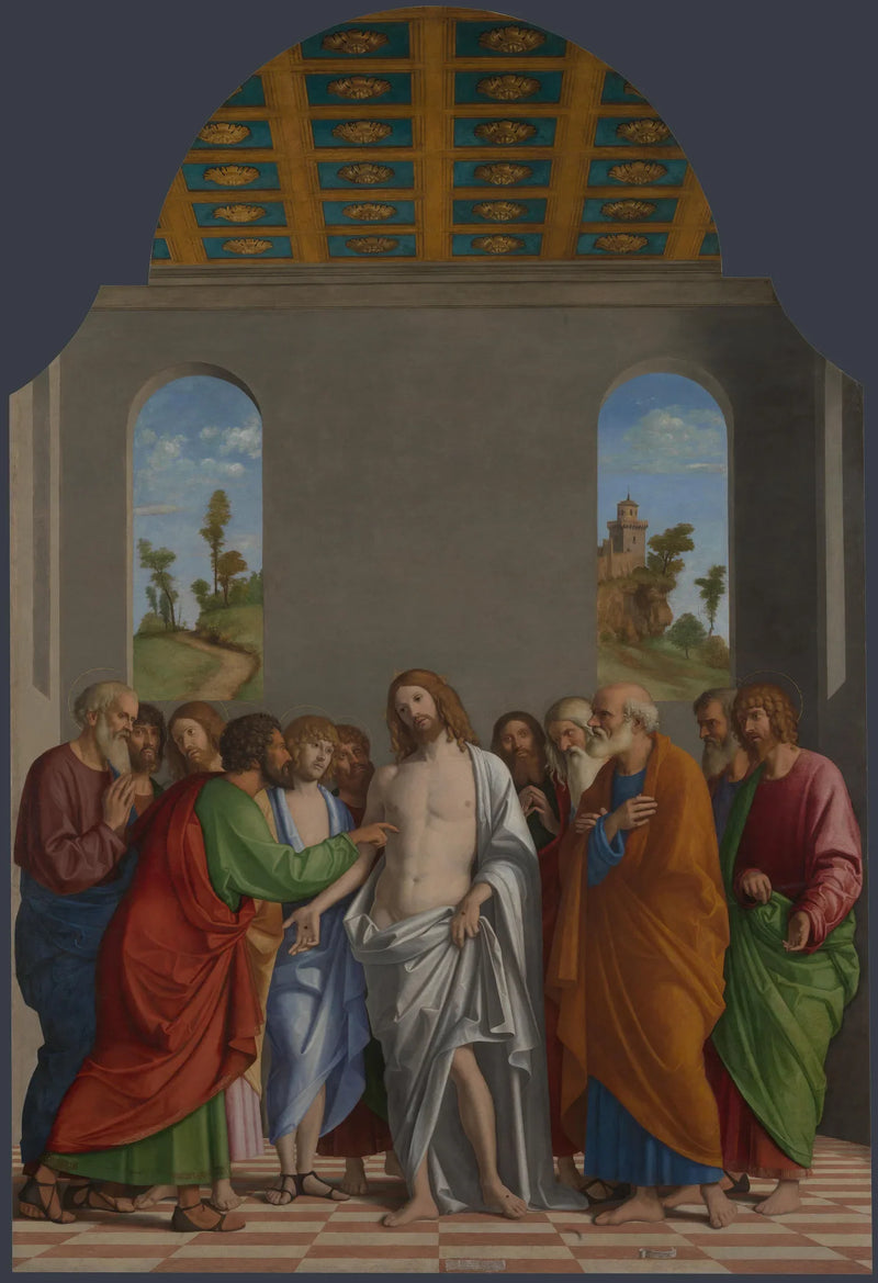 A incredulidade de Santo Tomé - Cima da Conegliano