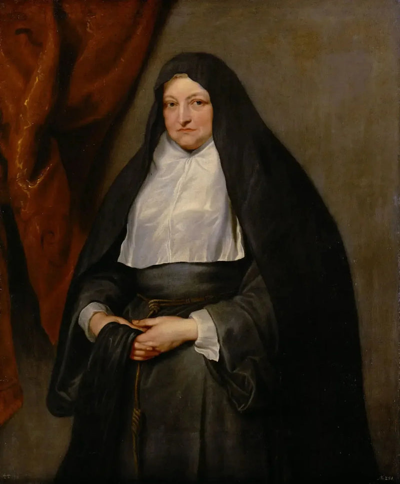 A Infanta Isabel Clara Eugénia da Áustria como religiosa - Antoine van Dyck