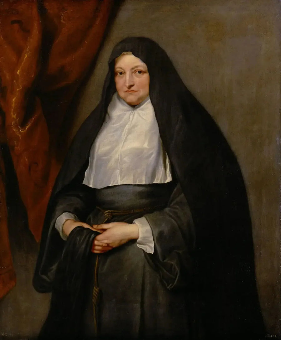 A Infanta Isabel Clara Eugénia da Áustria como religiosa - Antoine van Dyck