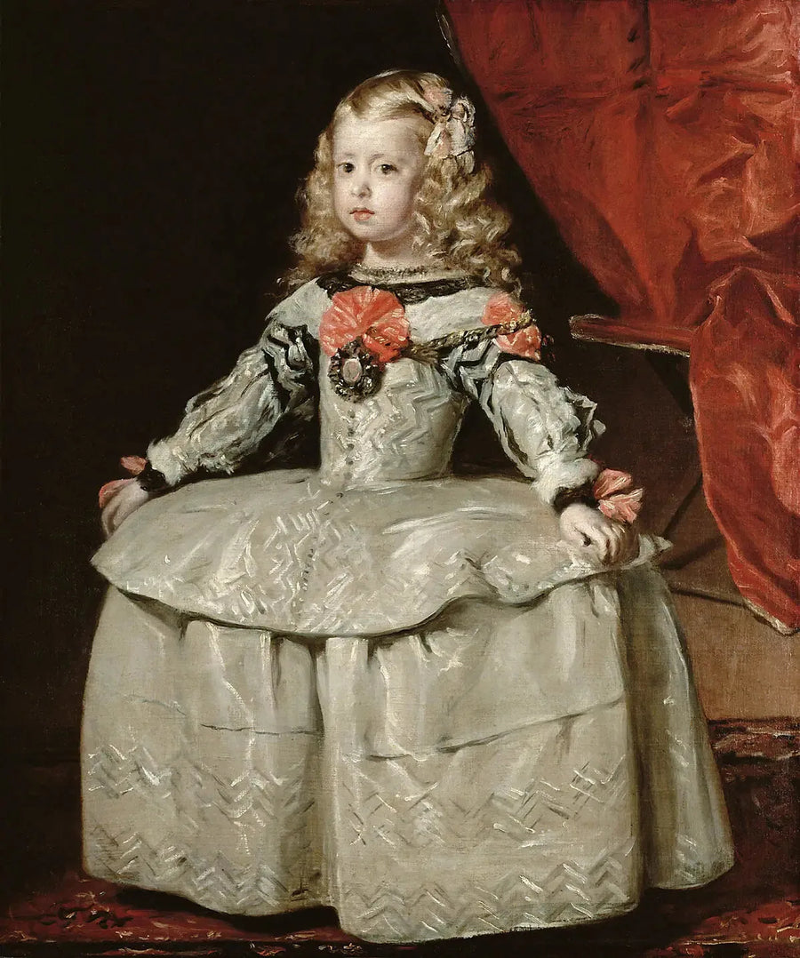A Infanta Margarida de vestido branco - Diego Velázquez