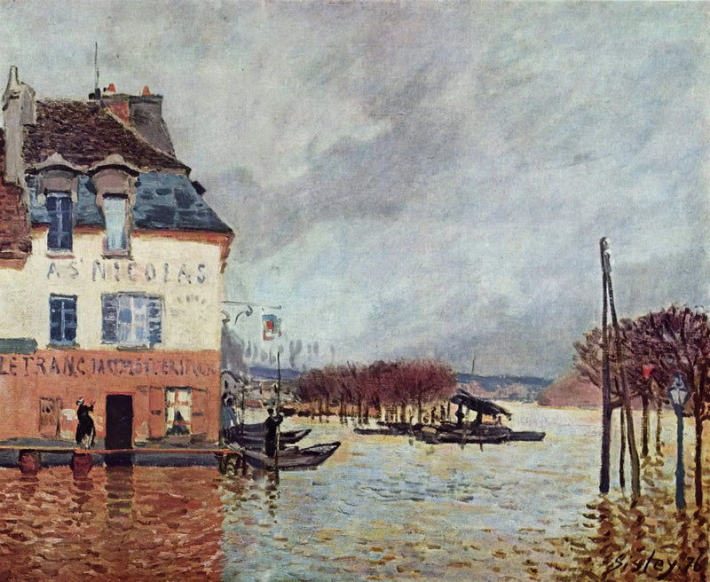 A Inundação em Port-Marly - Alfred Sisley