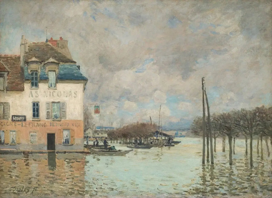 A Inundação em Port-Marly - Alfred Sisley